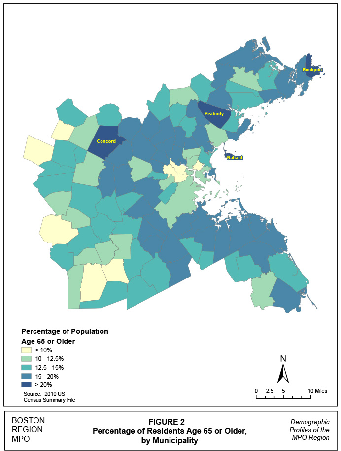 Figure 2
Percentage of Population Age 65 and Older by Municipality