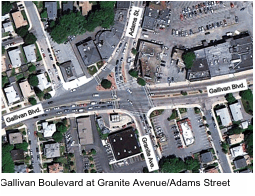 Gallivan Boulevard at Granite Avenue/Adams Street 