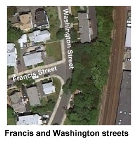 Photograph of Francis and Washington streets