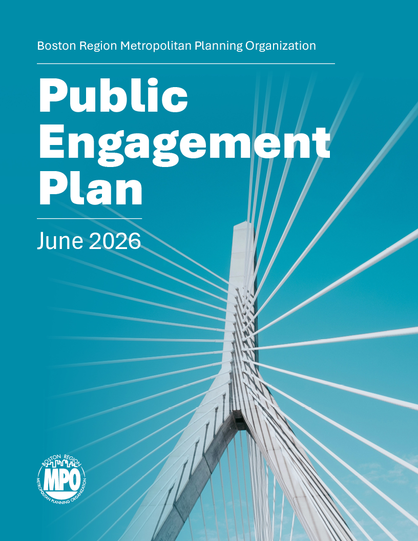 Cover of the Boston Region MPO Public Engagement Plan, June 2026